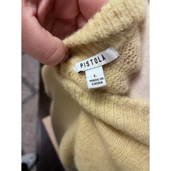 Pistola Alpaca Blend Crewneck Sweater Size L - Picture 3 of 5